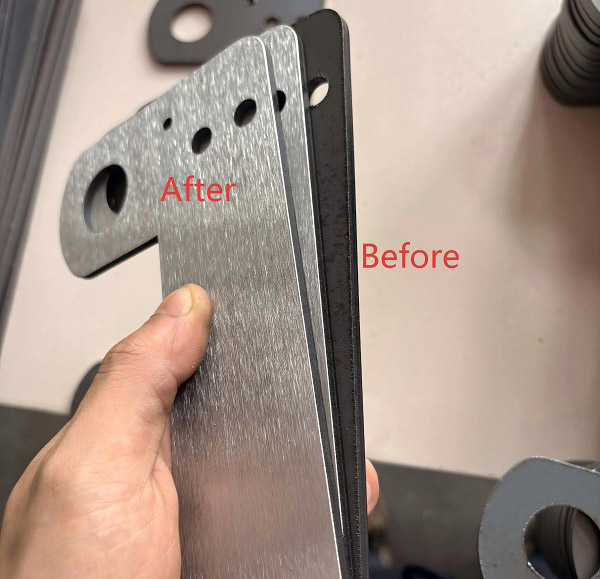 Aluminum Alloy Edge Rounding Before and After Finish